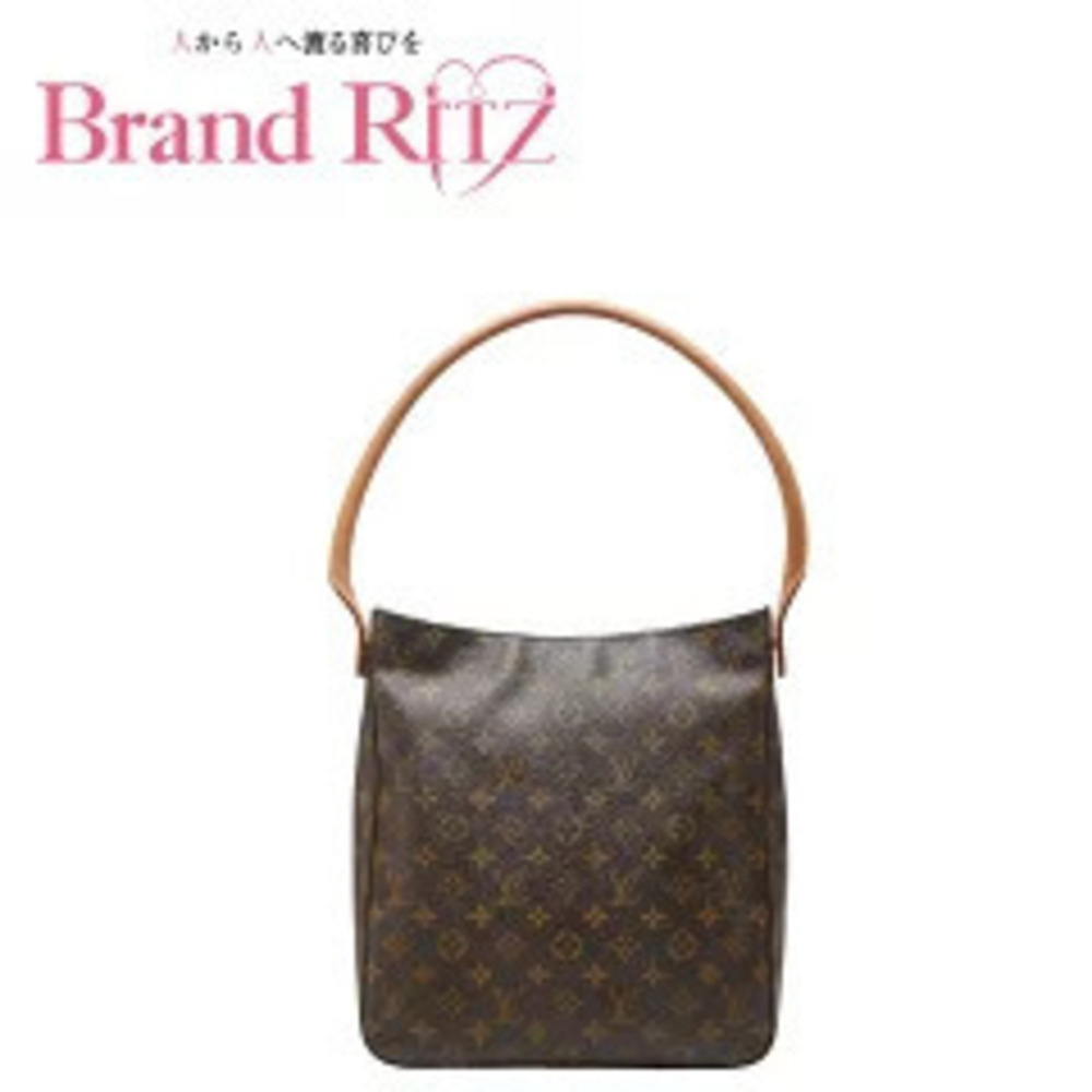 Louis Vuitton Sac Depaule Monogram Canvas Leather Shoulder Bag Brown